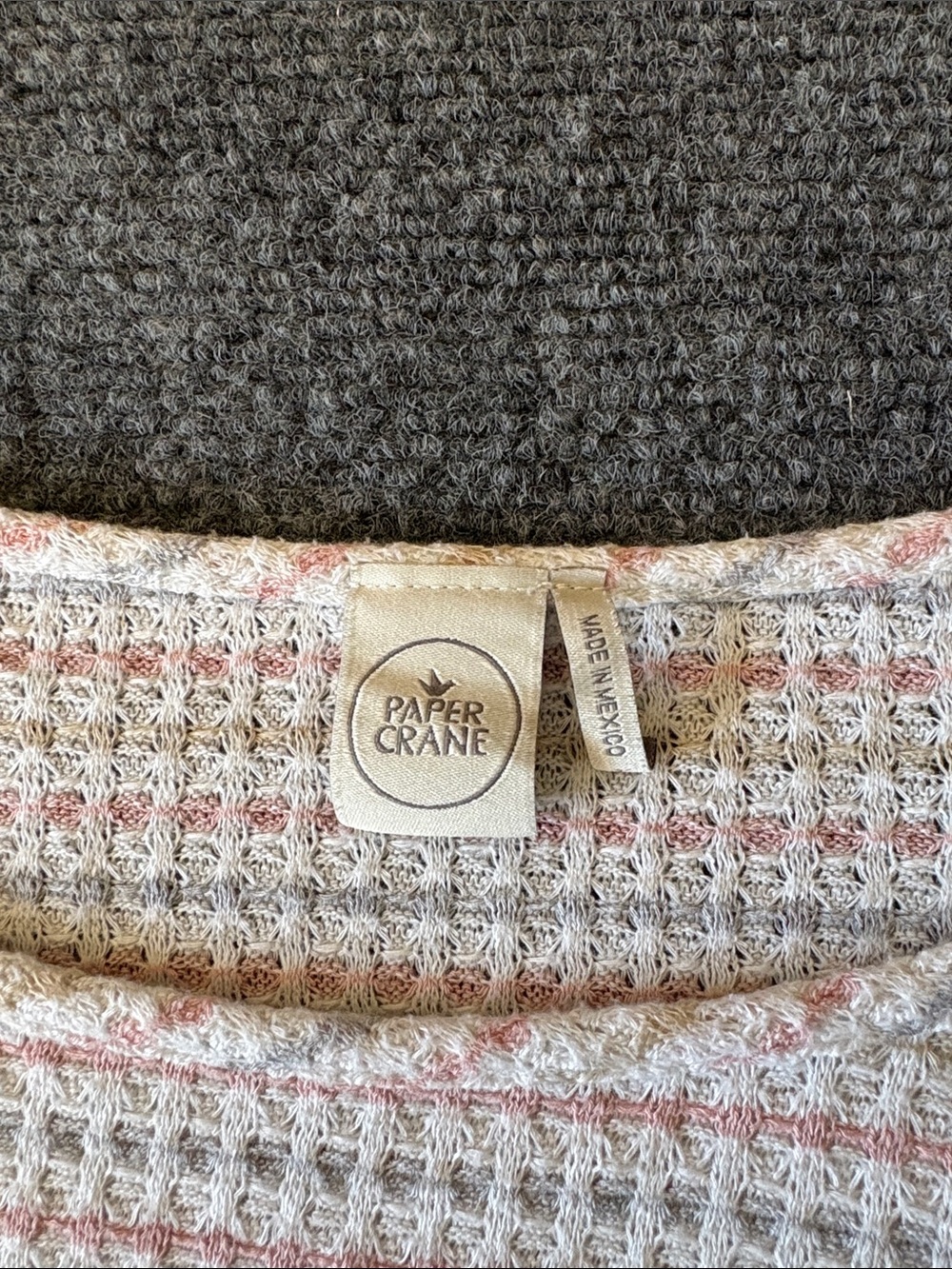 Paper Crane Lightweight Striped Long-Sleeve Top in Pink and White
Size: Medium - Picture 5 of 6